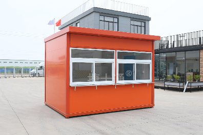 捷士通新款橘色蓝色氟碳喷漆售货亭